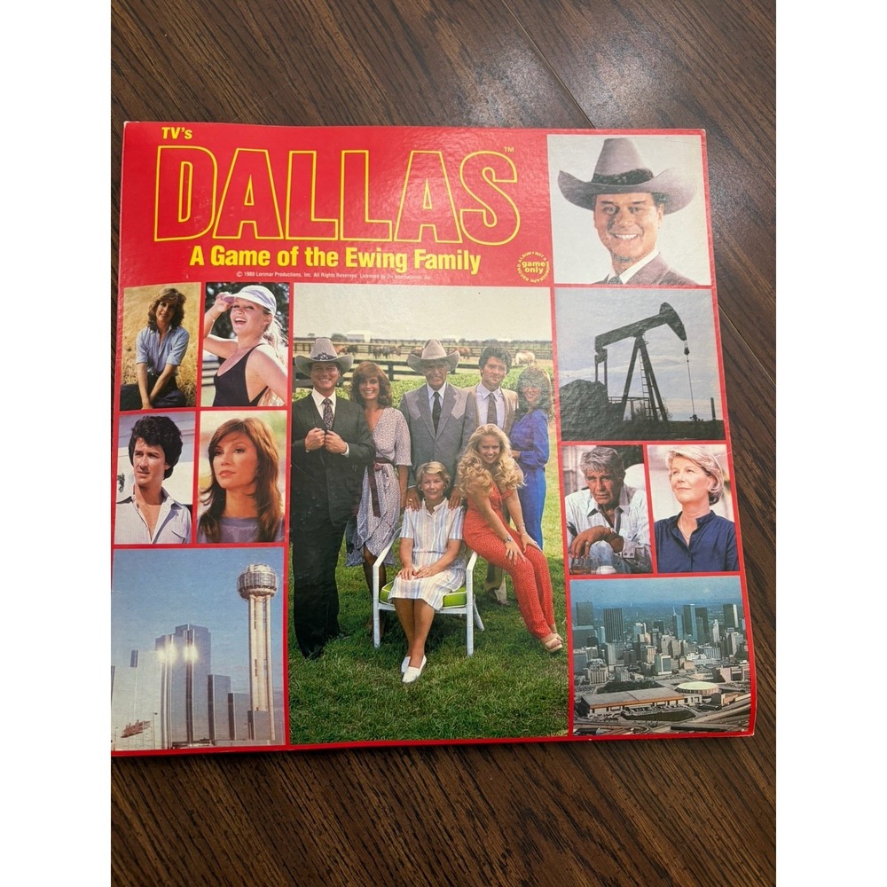 TVs Dallas Board Game 1980 Ewing Family Vintage 80s TV Collectible Game